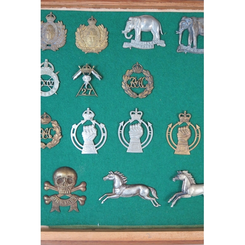 148 - Collection of Military Cap Badges including 18th Hussars, 19th Hussars, 20th Hussars, 21st Hussars, ... 