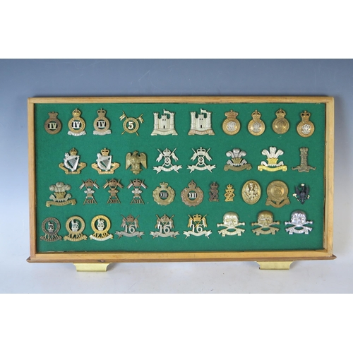 149 - Collection of Military Cap Badges including Queen's Own Hussars, Inniskilling, 8th King's Royal Iris... 