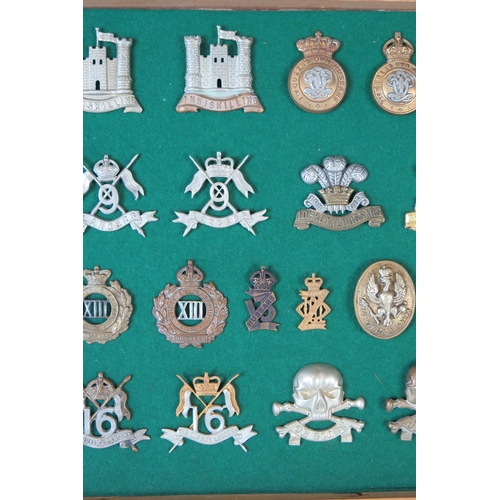 149 - Collection of Military Cap Badges including Queen's Own Hussars, Inniskilling, 8th King's Royal Iris... 