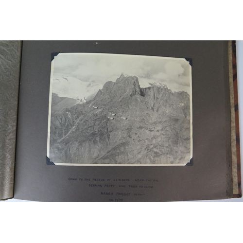 168 - c. 1930's Photograph Album of R.A.F. Peshawar in India with  discharge certificate for Flight Sergea... 