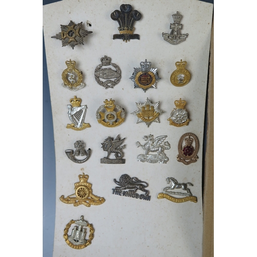 169 - Large Selection of Military Cap Badges including Monmouth Regiment of Welsh Guards, 1st Royal Devon ... 