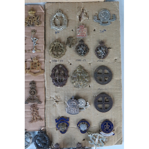 169 - Large Selection of Military Cap Badges including Monmouth Regiment of Welsh Guards, 1st Royal Devon ... 