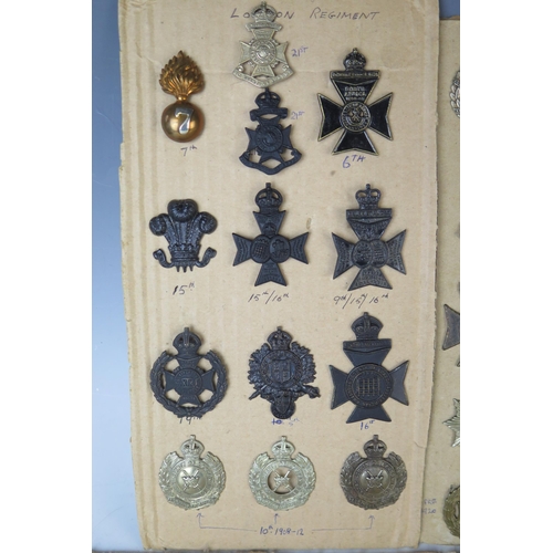 170 - Collection of Military Cap Badges including 102 and 104 Bengal Fusiliers, Mine Clearance Service, Gl... 