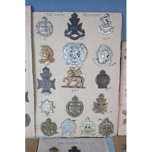 170 - Collection of Military Cap Badges including 102 and 104 Bengal Fusiliers, Mine Clearance Service, Gl... 