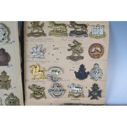 170 - Collection of Military Cap Badges including 102 and 104 Bengal Fusiliers, Mine Clearance Service, Gl... 