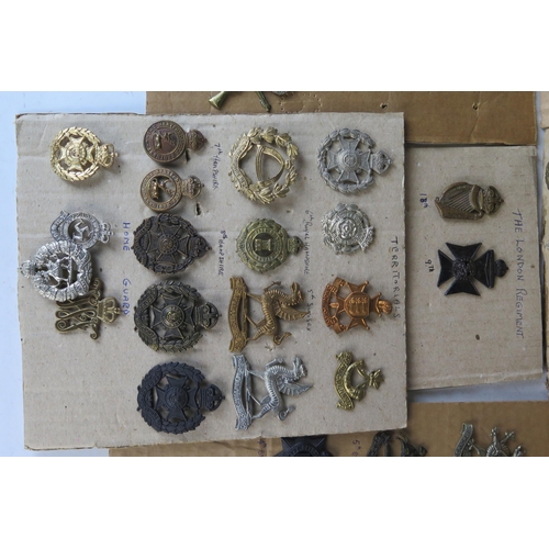 170 - Collection of Military Cap Badges including 102 and 104 Bengal Fusiliers, Mine Clearance Service, Gl... 