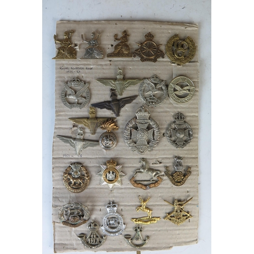 172 - Collection of Military Cap Badges including British Asia, British American, Australasian, Regiment P... 