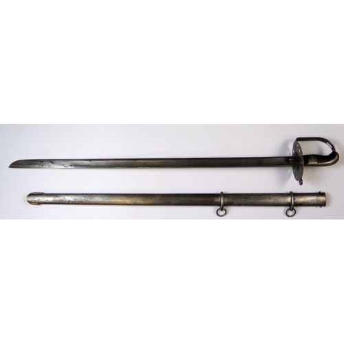 174 - A Replica 1796 Pattern Heavy Cavalry Trooper’s Sword, Blade 35” marked ‘J J Runkel Solingen’