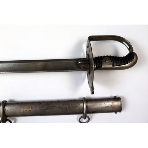 174 - A Replica 1796 Pattern Heavy Cavalry Trooper’s Sword, Blade 35” marked ‘J J Runkel Solingen’