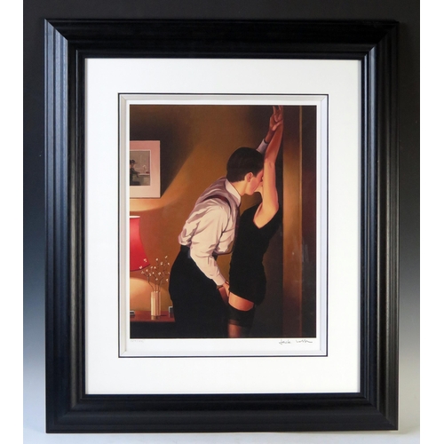 344 - Jack Vettriano, Game On, pencil signed limited edition giclée print 284/495 with COA verso, distribu... 