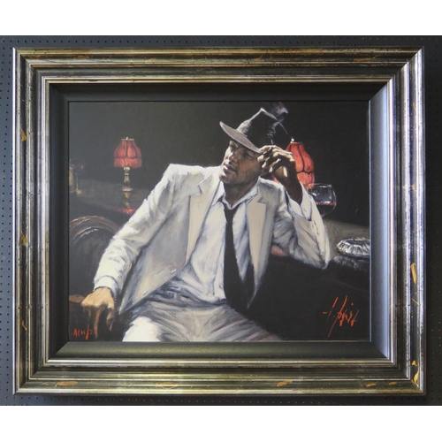 346A - Fabian Perez, Man in White Suit, Artists Proof limited edition hand finished giclée print 11/20,  10... 