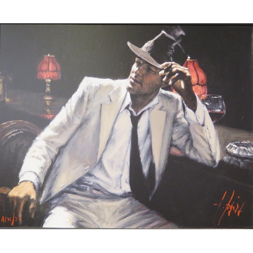 346A - Fabian Perez, Man in White Suit, Artists Proof limited edition hand finished giclée print 11/20,  10... 