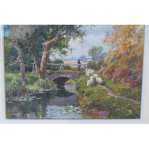 381 - Earnest William Haslehurst (1866-1949), Springtime, watercolour, 69x60cm including glazed frame