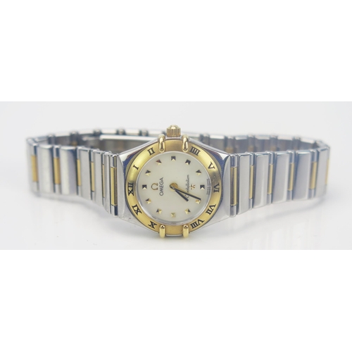 50 - OMEGA Constellation Ladies Wristwatch with 22mm steel and gold case and bracelet, back no. 57255967.... 