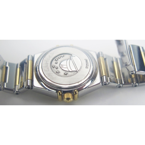 50 - OMEGA Constellation Ladies Wristwatch with 22mm steel and gold case and bracelet, back no. 57255967.... 