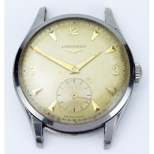 53 - LONGINES Gent's Manual Wind Wristwatch, 34mm case no. 7033-4 697, 12.68Z caliber movement no. 100807... 