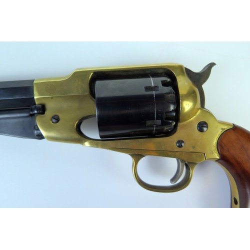 180B - A Palmetto replica 1856 .36, six-shot percussion Texas New Army revolver, with 16cm octagonal barrel... 