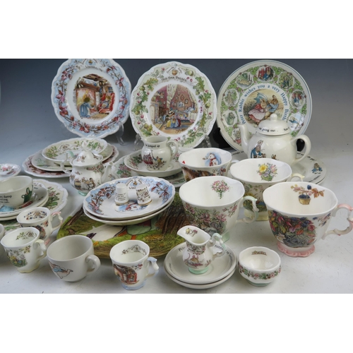 1885 - A collection of Wedgwood Beatrix potter ceramics, including; 
nursery tea service, Royal Doulton 'Fo... 