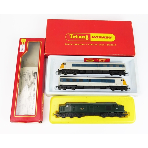 2063 - Triang Hornby OO Gauge Diesel Loco pair - (1) R555C Pullman Train 2 Car Set (2) R751 Co-Co Class 37 ... 