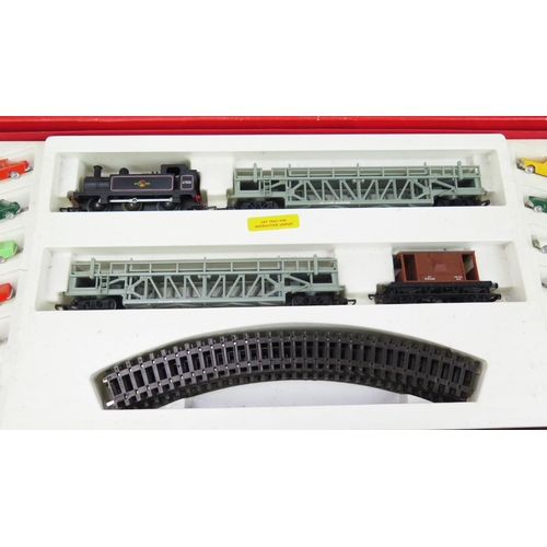 2073 - Triang Hornby OO Gauge RS62 Car-A-Belle Train Set with unusual white plastic tray, Class 3F Jinty Ta... 