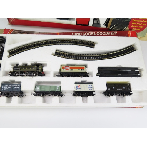 2112 - Hornby Railways OO Gauge Train Set pair - (1)R536 LSBC Local Goods Set and R544 Inter-City Mail Set ... 