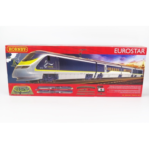 2127 - Hornby OO Gauge R1176 Euorstar Class 373 Train Set, DCC Ready - excellent, unused in box