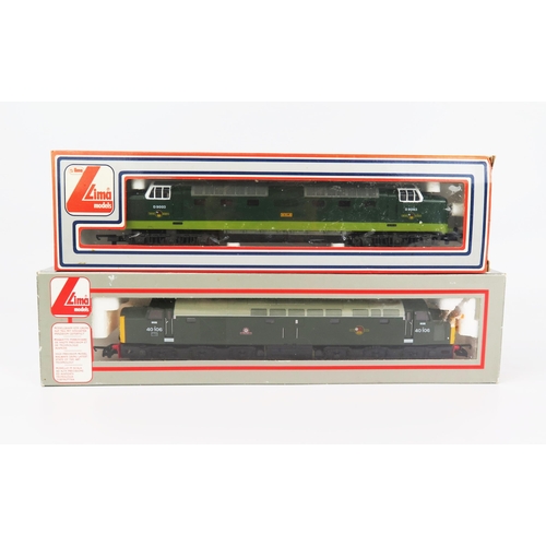 2137 - Lima OO Gauge BR Green Diesel Loco pair - (1) 205105 Class 55 D9003