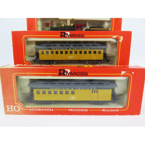 2147 - Rivarossi HO / OO Gauge 1211 Virginia & Truckee 4-4-0 Steam Loco and matching 2993 2994 Cars - excel... 