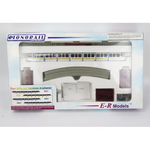 2175 - ER Models HO Scale 4902 Monorail Set (yellow stripe) - excellent, never been used (no transformer) i... 