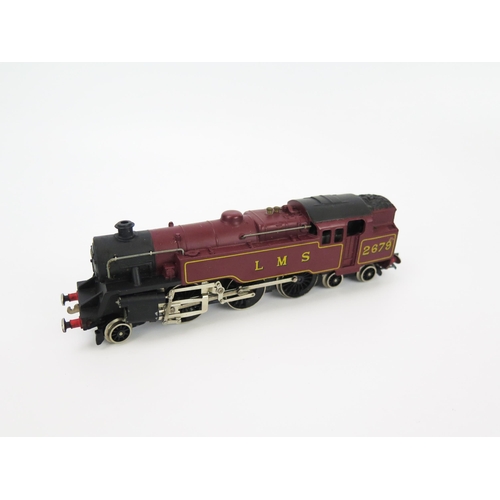 2203 - Wrenn OO Gauge W2219 2-6-4T Class 4MT Tank Loco, maroon LMS 2679 - excellent with manual