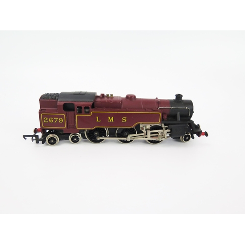 2203 - Wrenn OO Gauge W2219 2-6-4T Class 4MT Tank Loco, maroon LMS 2679 - excellent with manual