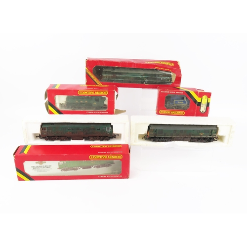 2226 - 5 Hornby Railways OO Gauge Locomotives including R080 Class 29 Diesel, R072 Class 25 Diesel etc. - m... 