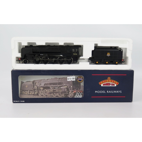 2313 - Bachmann OO Gauge 32-852 9F 2-10-0 Standard No.92116 BR E/C Black BR1C Tender DCC Ready - excellent ... 