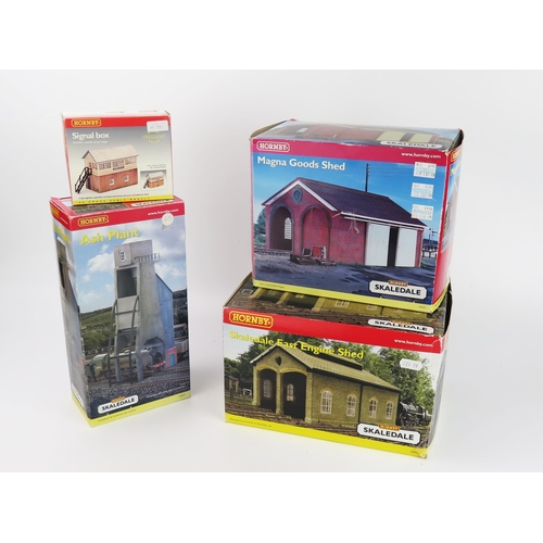 2334 - Hornby Skaledale OO Gauge Group including R9641 Ash Plant, R9533 Magna Goods Shed and R8850 East Eng... 