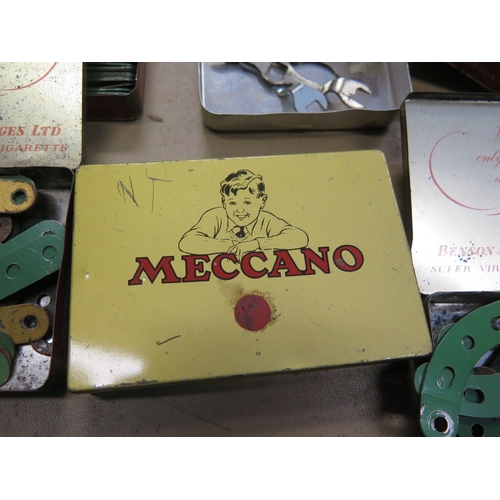 2361 - Meccano Collection from around 1950 including Mecanno Tin, magazines in binders etc.