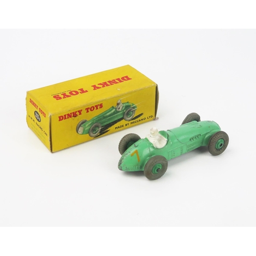 2457 - Dinky 23J HWM Racing Car - light green body and ridged hubs, RN 