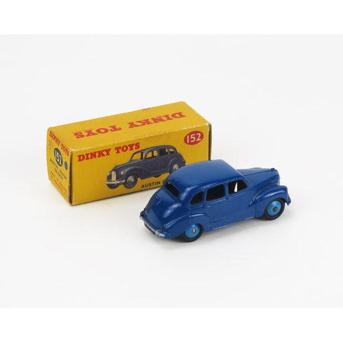 2464 - Dinky 152 Austin Devon Saloon - dark blue, mid blue hubs - near mint in excellent correct colour spo... 