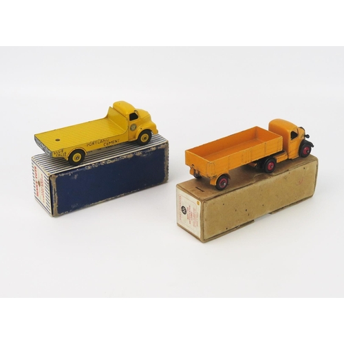 2483 - Dinky Commercial Vehicle Pair - (1) 521 Bedford Articulated Lorry - yellow, black wings, red hubs, (... 