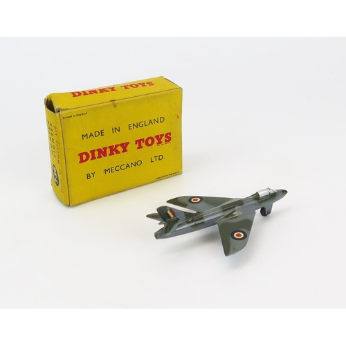 2496 - Dinky 736 Hawker Hunter Fighter - RAF markings - near mint+ in very good box with crease