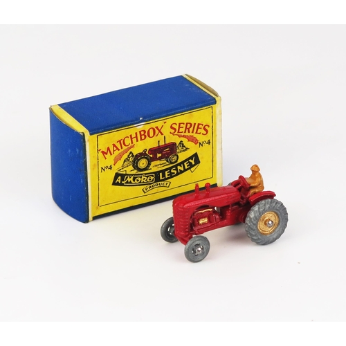 2503 - Matchbox Regular Wheels 4a Massey-Harris Tractor - Stannard code 1, metal wheels with mudguards - ne... 