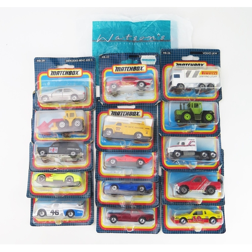 2511 - Matchbox Post-Lesney Superfast Group of 15 including 43 57' Chevy, 39 Mercedes 600 S, Rolls-Royce, J... 