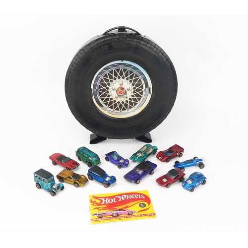 2526 - Hot Wheels Redlines Rally Case with 12 Redlines including Beach Bomb, Custom Volkswagen, Custom T-Bi... 