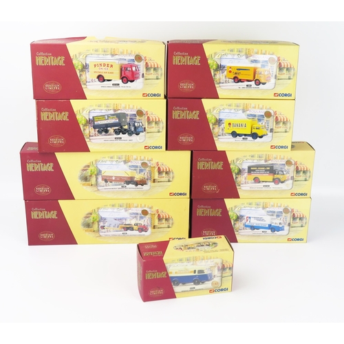 2548 - Corgi Collection Heritage Group of 9 Limited Editions Boxed - as new in boxes