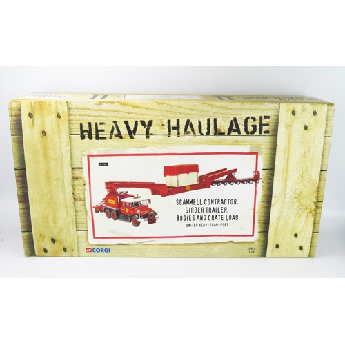 2549 - Corgi Heavy Haulage CC12307 Scammell Contractor, Girder Trailer, Bogies and Crate Load 1:50 limited ... 