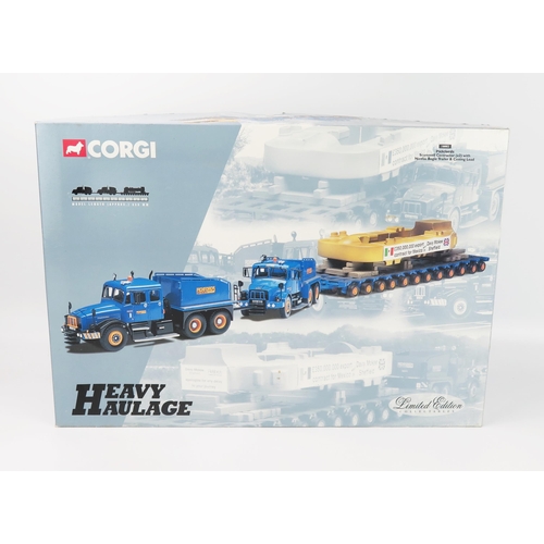 2551 - Corgi Heavy Haulage 18002 Pickfords Scammell Contractor (x2) with Nicolas Bogie Trailer & Casting Lo... 