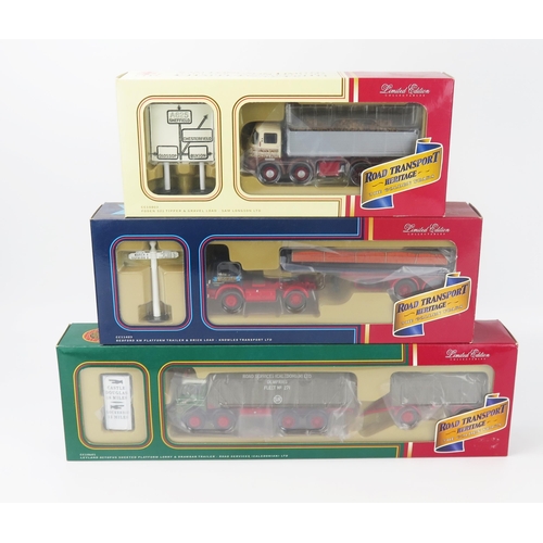 2559 - Corgi 1:50 Road Transport Heritage The Golden Years trio including CC10803, CC11403, CC10601 Limited... 