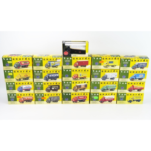 2572 - Vanguards 1:64 Collection of 21 Commercial Vehicles  including Bedford S Types, Leyland Comets and K... 