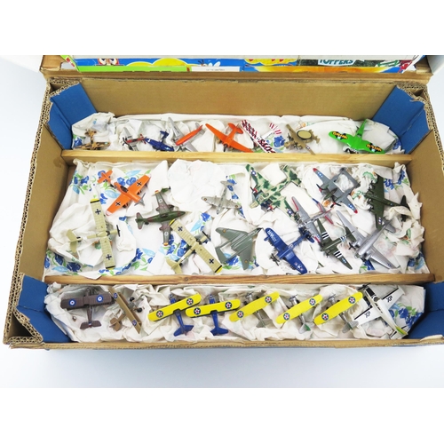 2575 - Collection of Diecast Model Aeroplanes including an Early Barclay (USA), Dinky, Road Champs, Maisto,... 