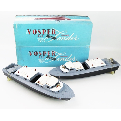 2578 - Two Victory Models Vosper Electric RAF Crash Tenders - appear excellent and unused in boxes with pac... 