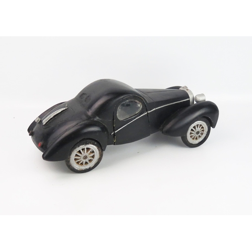 2581 - Bugatti Type 57 Atlante 1934-1940 Hand Made Wooden Model with opening doors (44cm long)